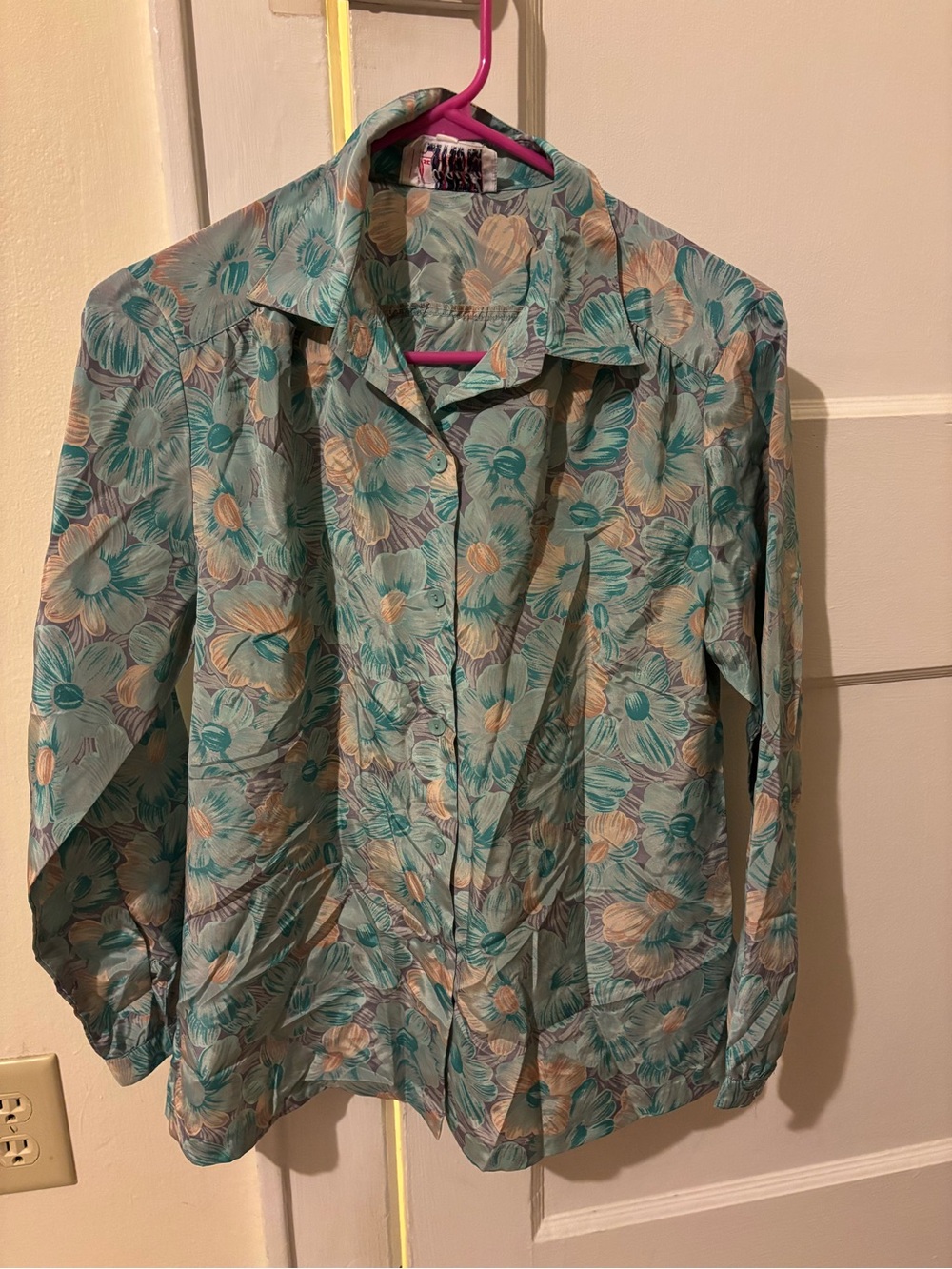 Vintage Floral Button-Down Shirt
